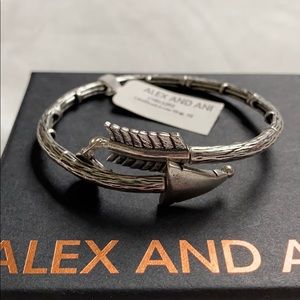 Alex and Ani Eros Arrow Bracelet, silver, NWT
